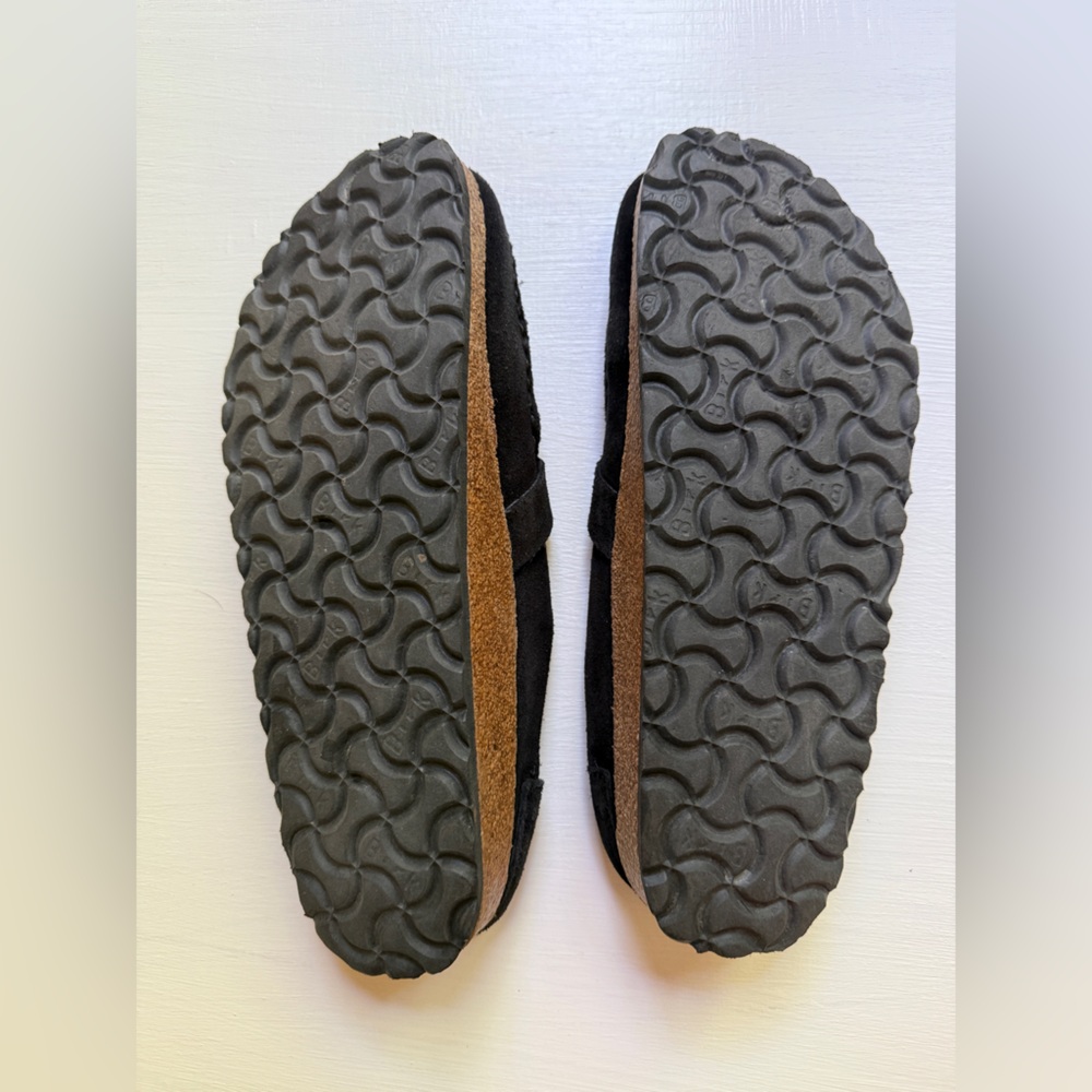 Birkenstock Buckley Black Suede Clog Women Sz 39 US 8 - Picture 5 of 6